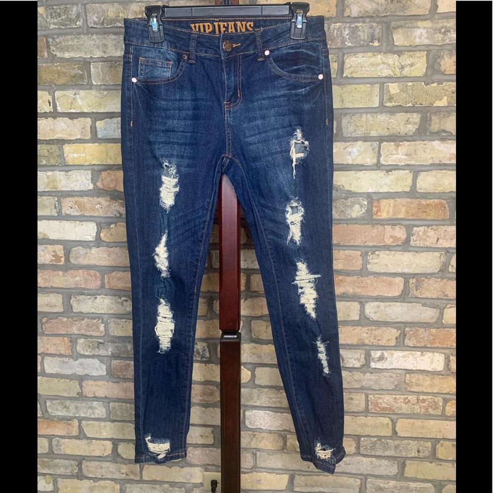 VIP Ripped Skinny Jeans
